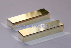 gold plated tungsten paperweights