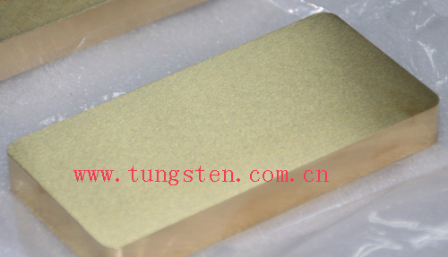gold plated tungsten alloy bar